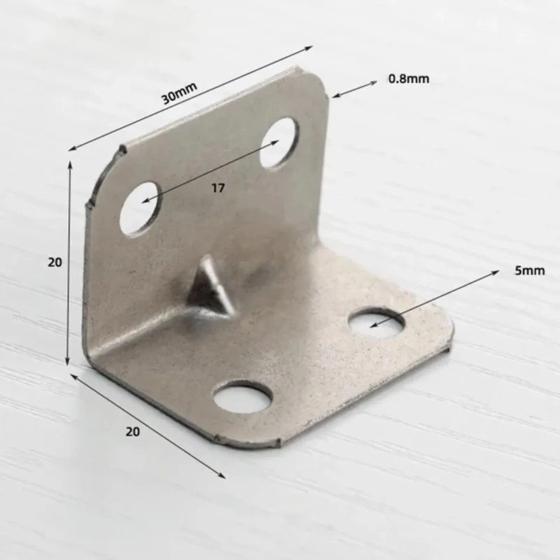 L-Shaped Corner Brackets 10/20pcs Corner Braces Drawer Shelf Wall Bracket Fixing Right Angle Corners Brace Furniture Hardware