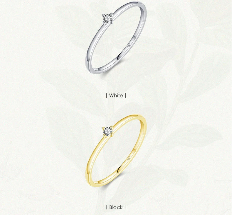 MODIAN Exquisite D Color Round Moissanite Finger Rings 925 Sterling Silver Classic Twinkling Wedding Jewelry For Women Gifts