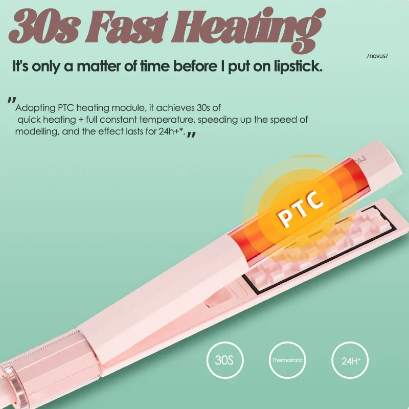 NOVUS 3/3.7mm 3D Grid Hair Curlers Curling Iron Fluffy Hair Iron Ceramic Corn Perm Splint Flat Iron Portable Hair Styling Tools 4