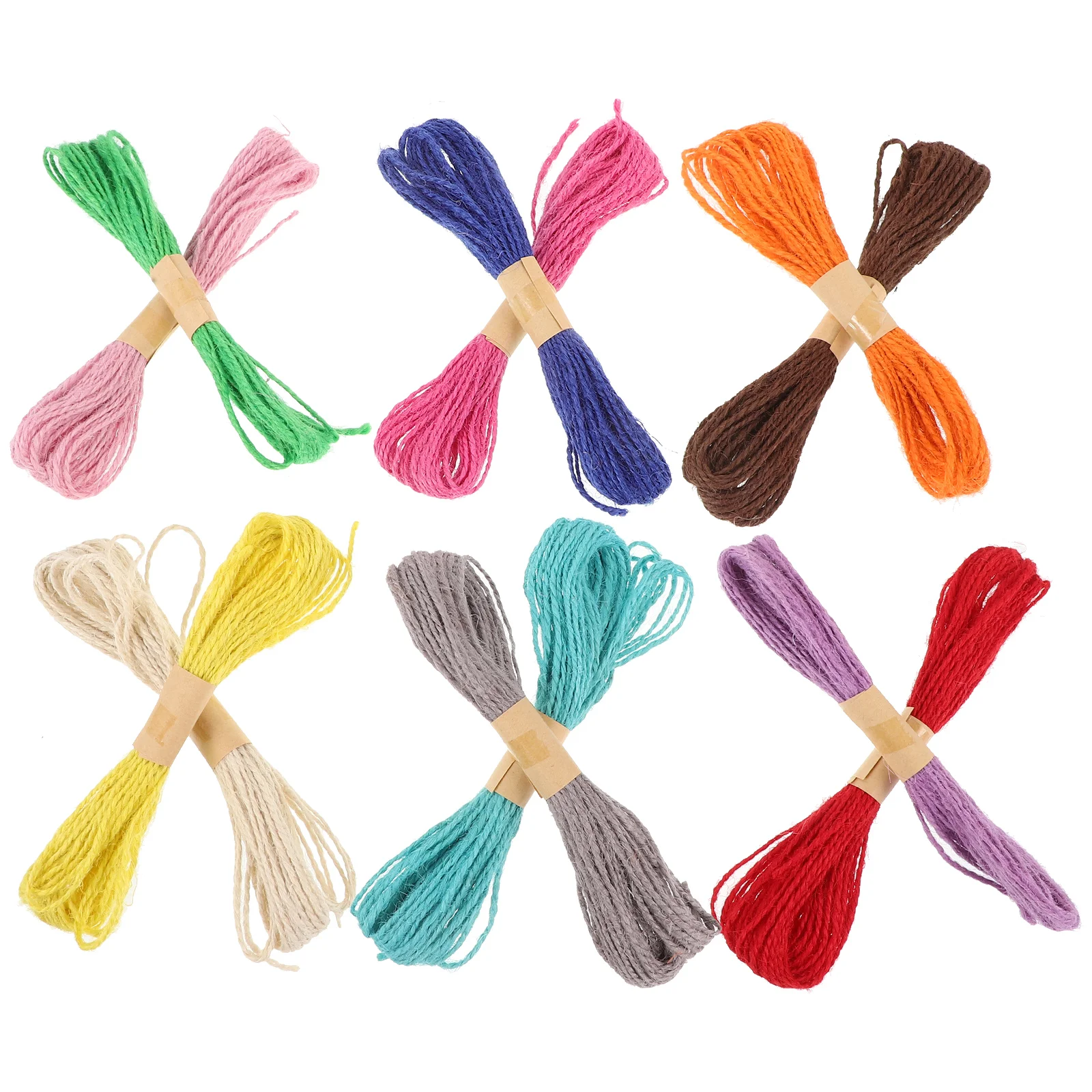 

12 Bundles Twine Decorations Bracelet Braided Rope Making Cord Line Jewelry Cords Straw for Plants Knitting