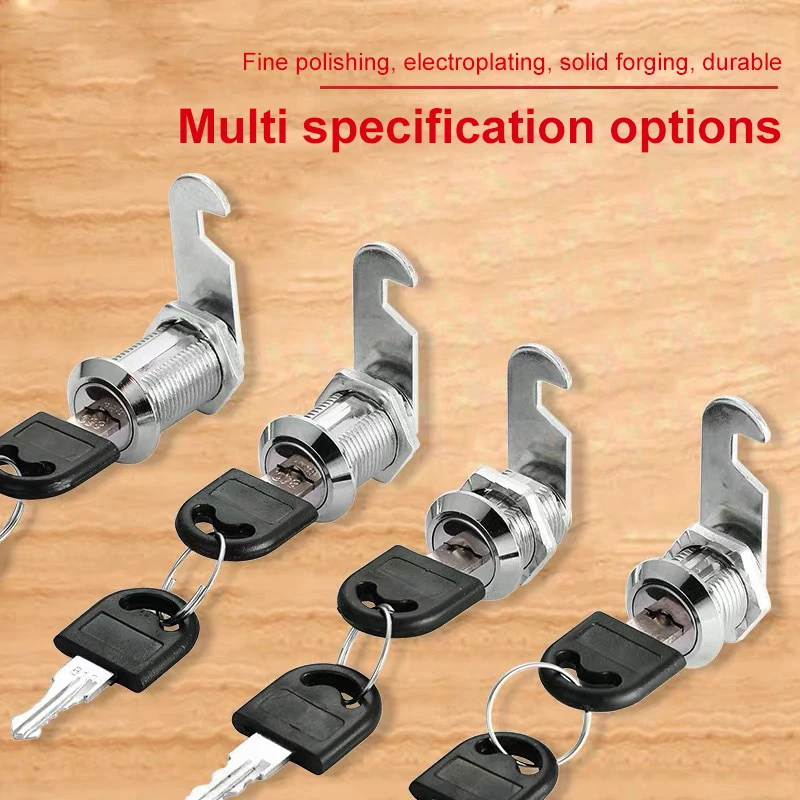 Description Picture 2 of item1/2/4PCS Cylinder Locks Door Cabinet Mailbox Padlock Drawer Cupboard Box Lock With 2 Keys Cam Locks For Furniture Hardware