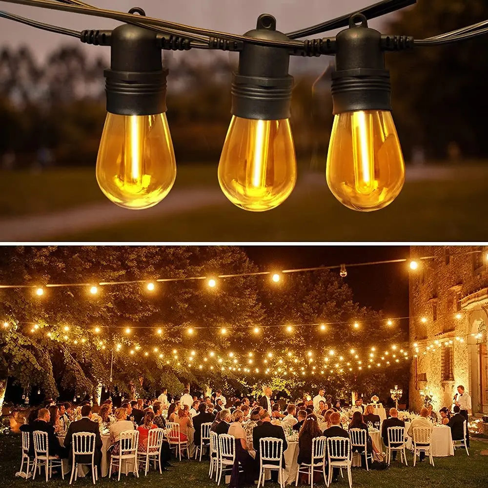 solar porch light Solar String Lights Outdoor 21 FT Waterproof Edison Bulb Garlands LED Fairy Lamp For Holiday Xmas Garden Yard Wedding Decoration best solar lights