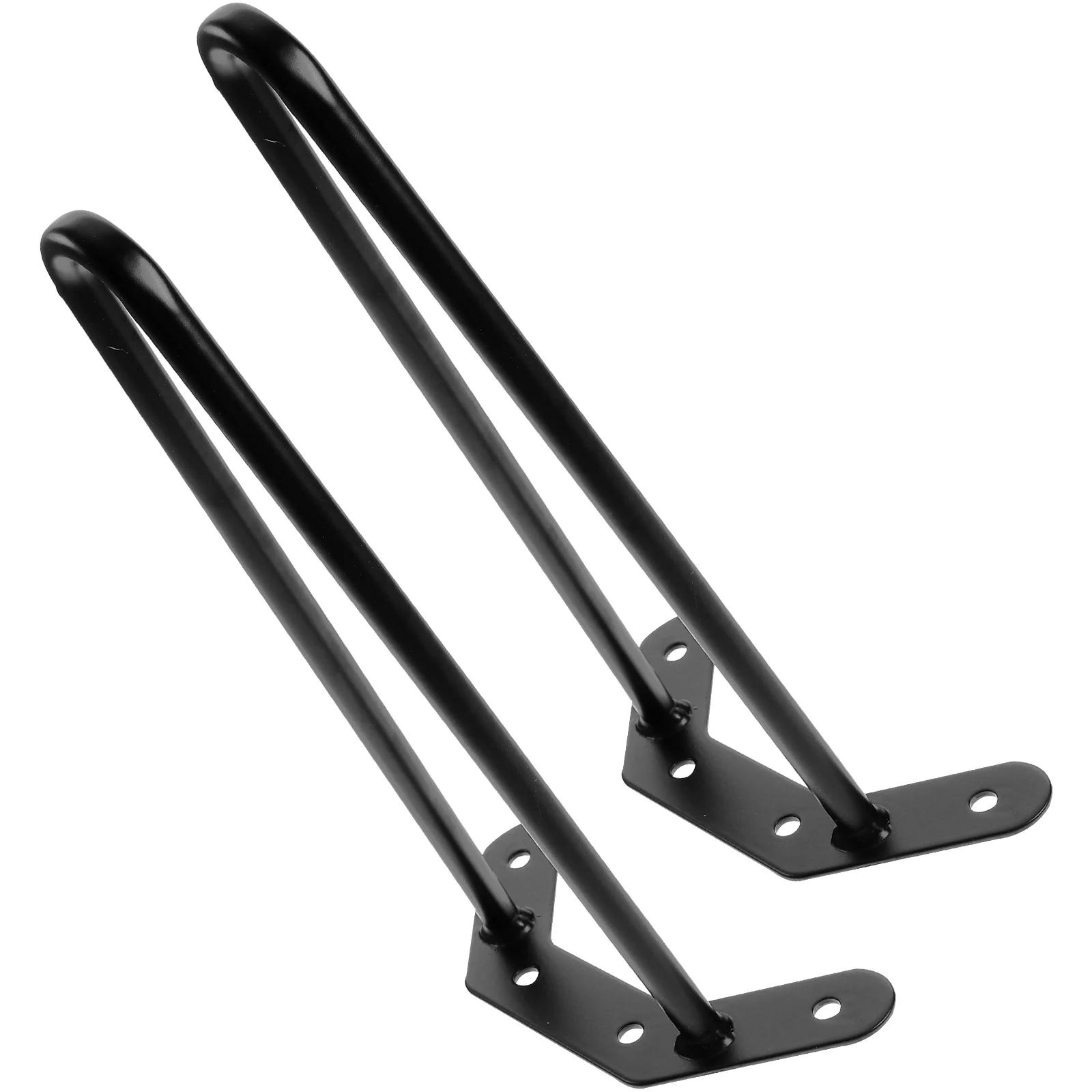 

2 Pcs Hollow Table Base Metal Desk Legs Chair Bobby Pins Black Claw Clips for