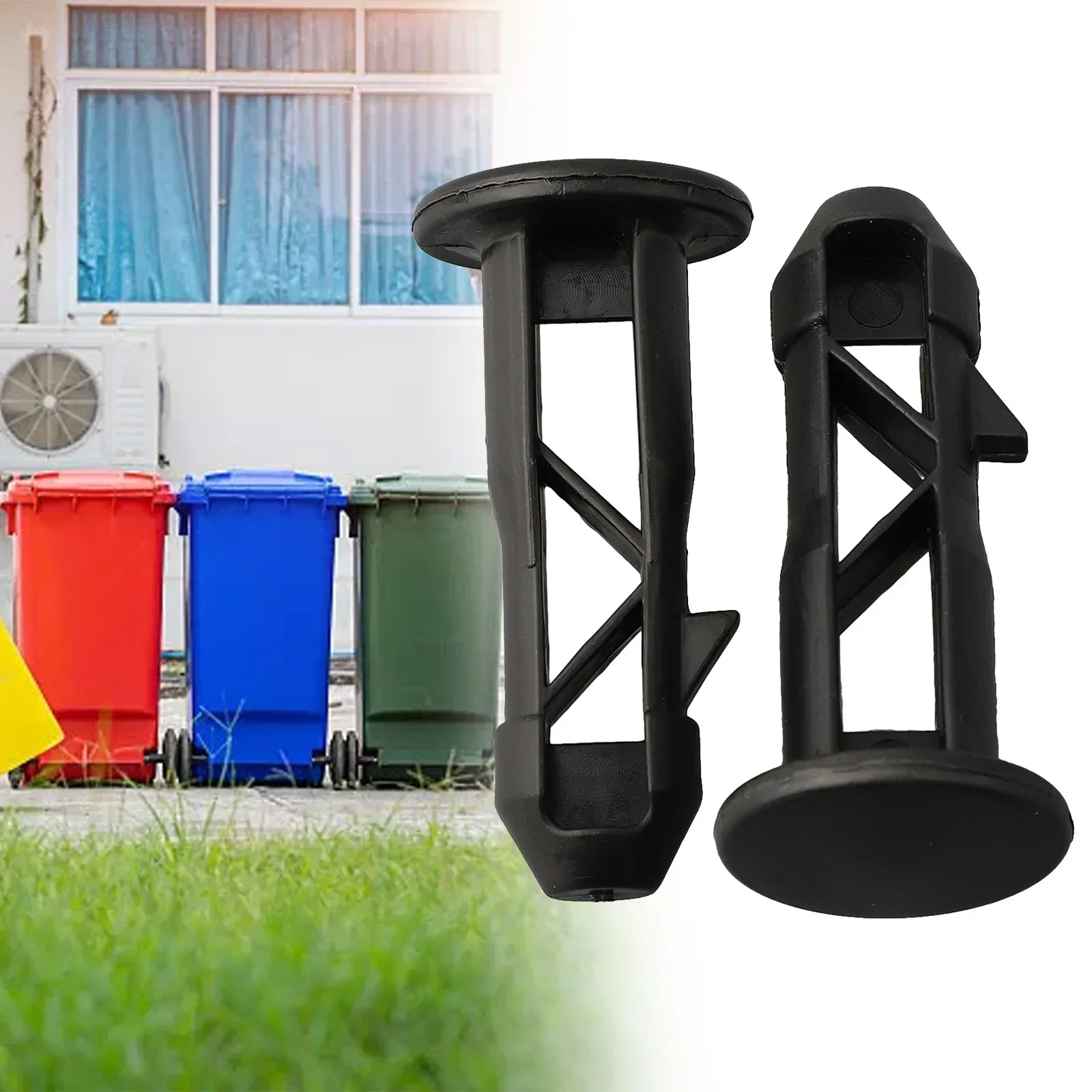 Kitchen Sanitation Trash Can Latch Black Plastic Wheel Off The Ground Bin Lid Hinge Pin Suitable For 240 Liter Household