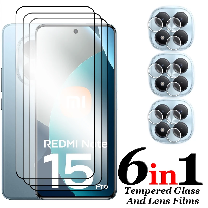 Für Redmi Hinweis 15 Pro Glas Für Redmi Hinweis 15 Pro 4G 5G Gehärtetes Glas 2,5 D Volle Abdeckung Screen Protector für Hinweis 15 Pro Film – Detail 1