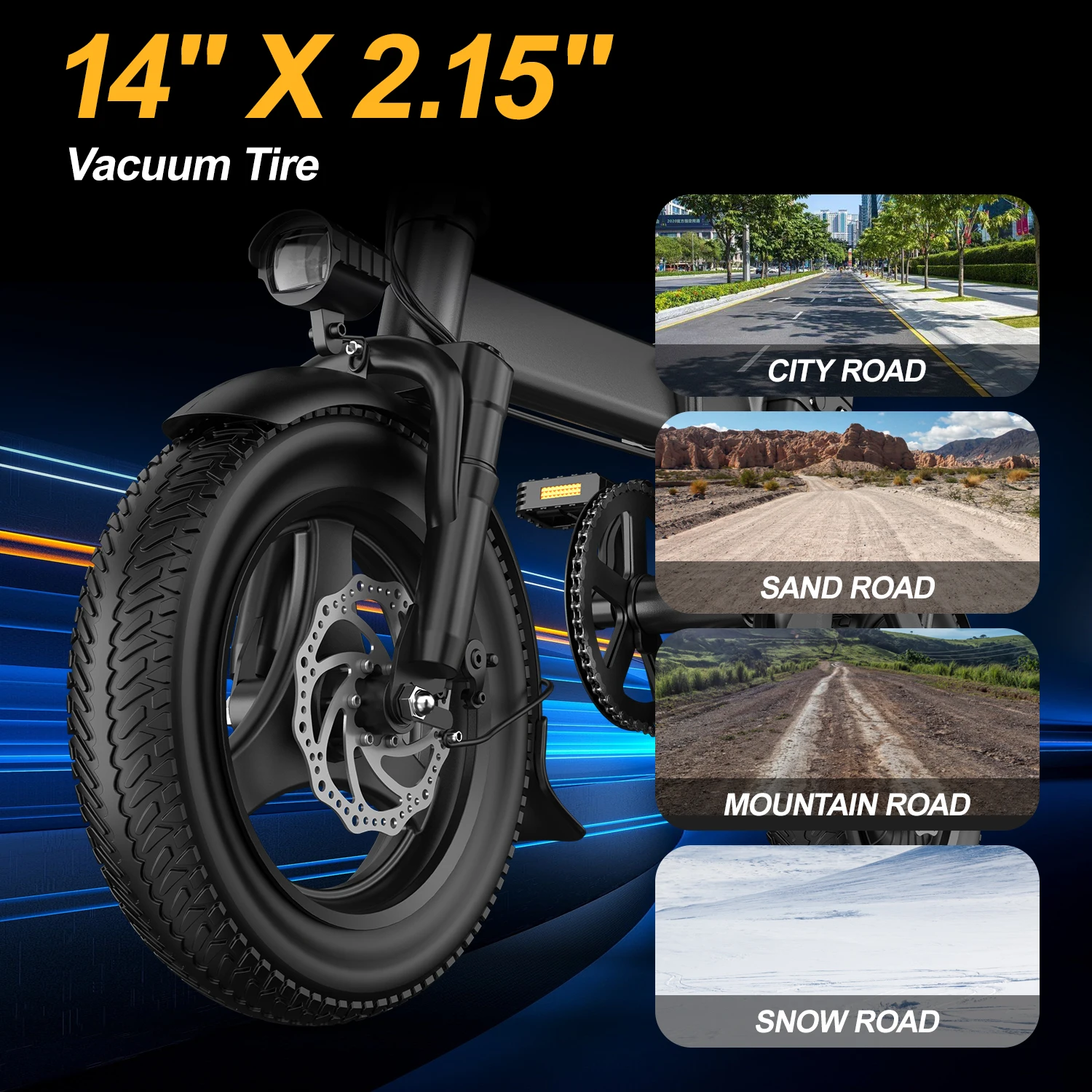 750W Foldable Electric Bike 4