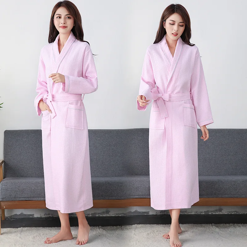 Men Women Couple Nightgown Hotel Bathrobes Cotton Bath Robe Water Sucking Nightrobe Sleepwear Home Bathrobe Hotel Robe women sleepwear sleepwear pajamas cotton bathrobe