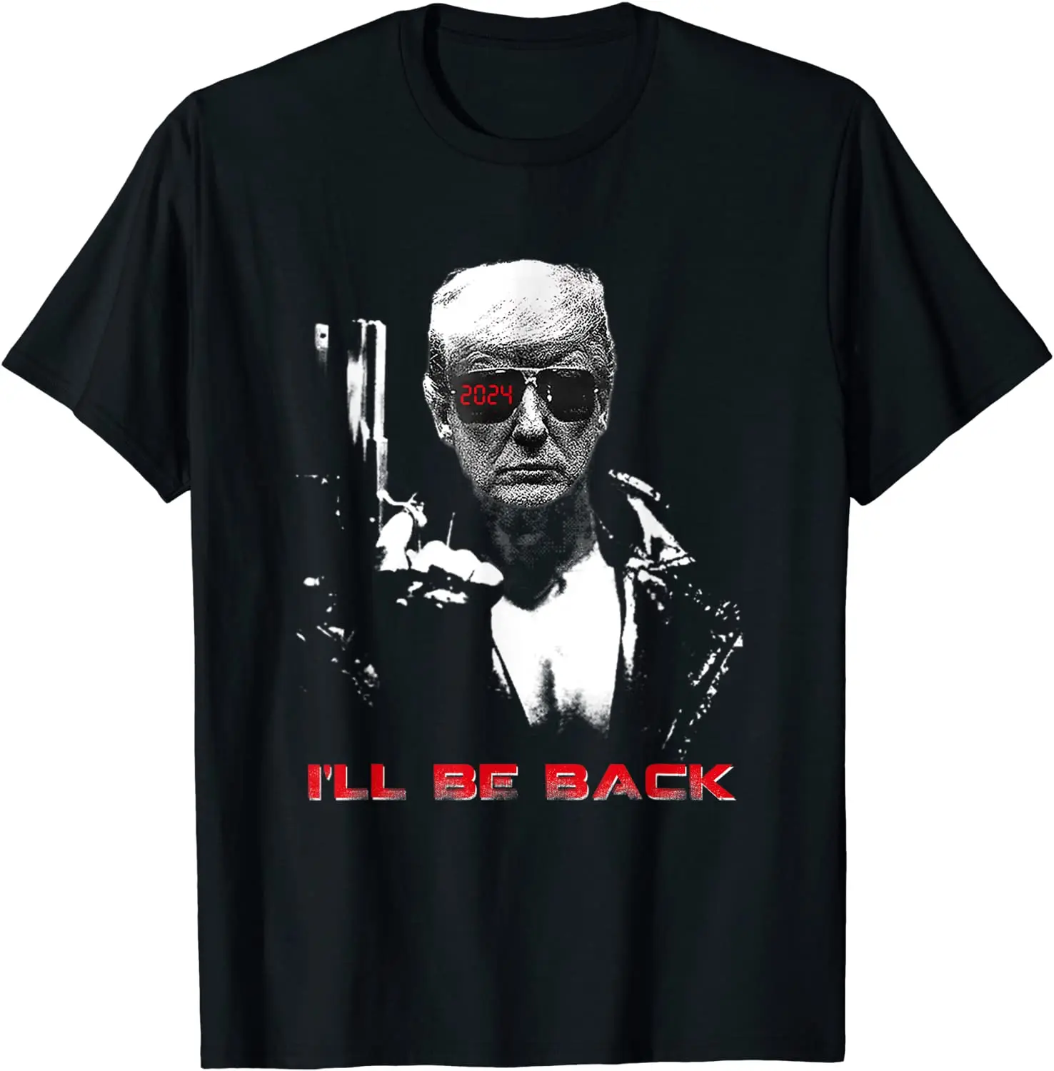 

Funny Donald Trump 2024 I’ll Be Back T-Shirt. Summer Cotton Short Sleeve O-Neck Mens T Shirt New S-3XL