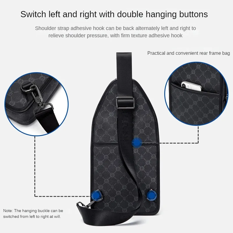 GOLF shoulder bag, crossbody bag, trendy chest bag, men's