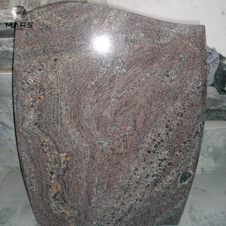 Hot Selling Natural Stone Paradiso Purple Granite Funeral Monument Headstone and Tombstone