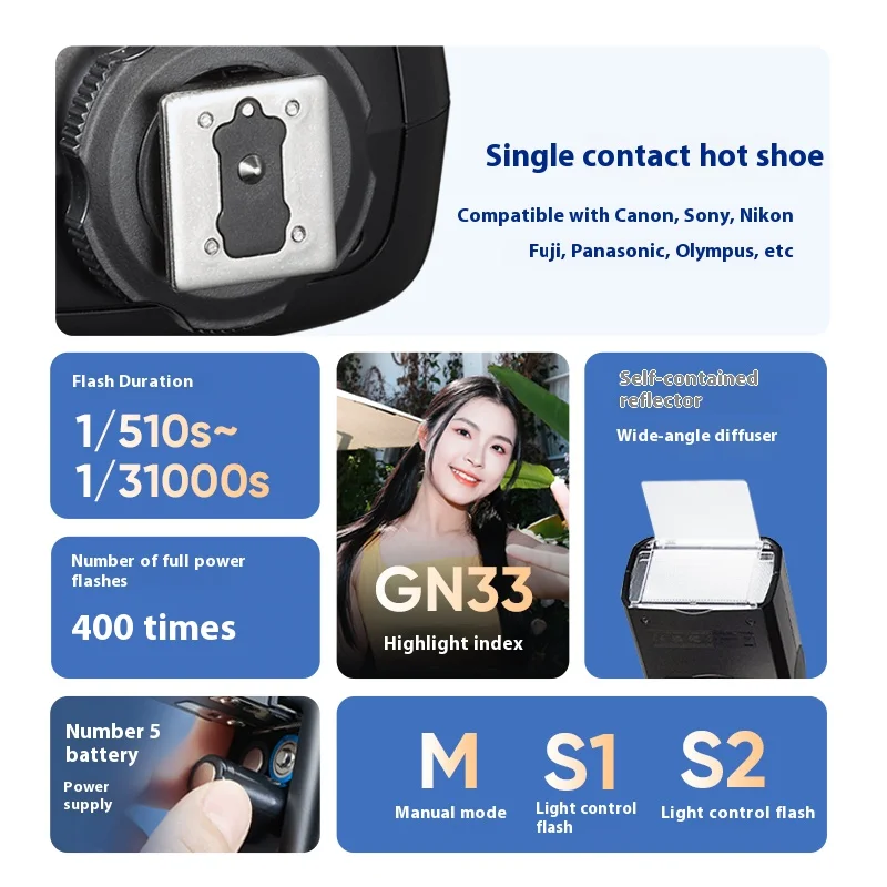 고독스 TT520III 유니버설 카메라 플래시 전자 스피드라이트 무선 전송 pk TT560II 520II V860III V100PRO TT520 III