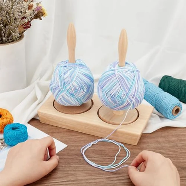 Portable Yarn Twining Holder Support Decrease Misalignment Wrist Ball Stand  Wooden Efficient Anti-Twine Yarn Shelf For Weaving - AliExpress