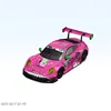 SR 1:64 STAR RACE 911 GT3 pink/green alloy car model 2