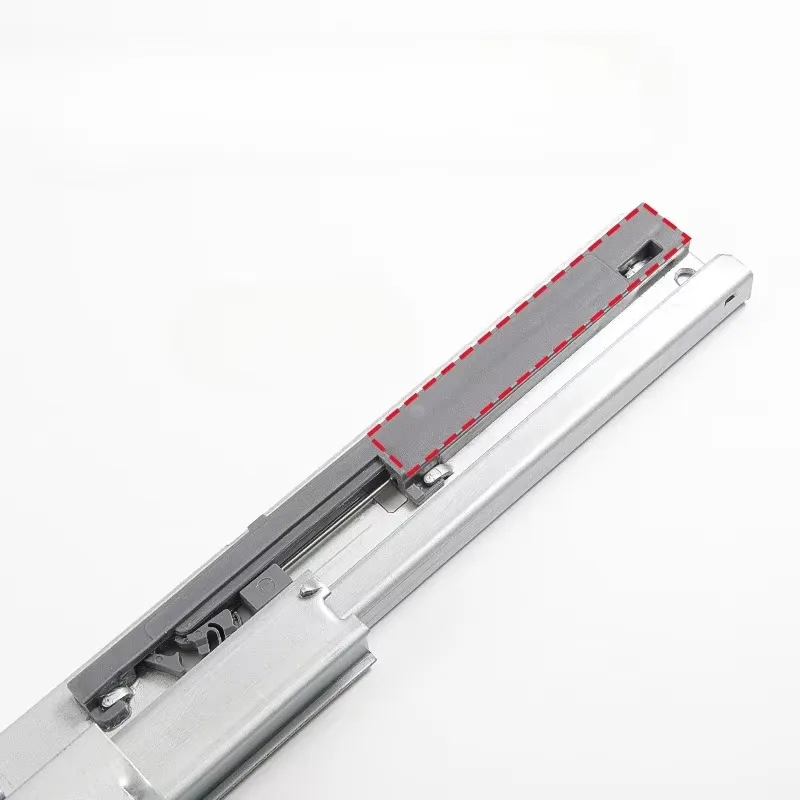 3 Section Bottom-mounted Slide Rail Damping er Rail Cabinet Jewelry Cabinet Display Furniture Hidden Silent Track