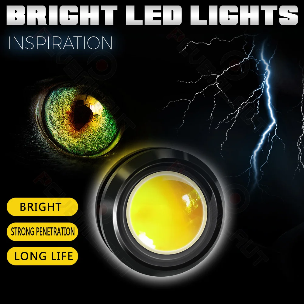 CHUSYYRAY DIY Car decorative Color lights Bulb White Yellow Blue Bright Led lights For motorcycle decoration Car accsesories