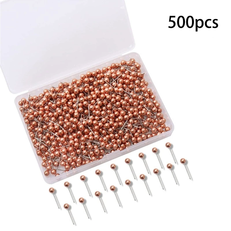 480/500pcs Metal Ball Head Pins Decorative Push Pins Thumbtacks Steel Point Bulletin Board Office School Stationery Supplies push pins