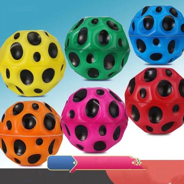 Jump Ball High Bouncing Ball Hand Ball Game Exercise Wrist Return Rubber Ball Fun Leisure Wrist Elastic Ball Kids Toy 4