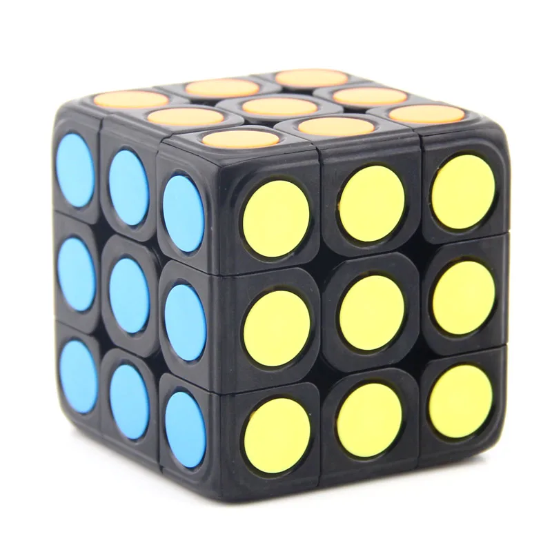 YuMo Circle Dot 3x3x3 Magic Cube 3x3 Speed Twisty Puzzle Brain Teasers Challenging Intelligence Educational Toys For Children