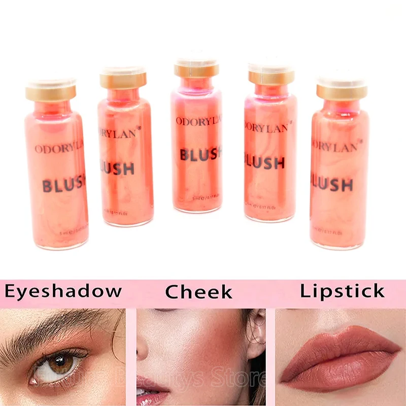 Korea 5ml BB Lip Serum BB Cream Glow Ampoule Starter Kit Brightening Moisturizing Lipstick Serum Kit Lip Gloss Pigment Skin Care 5