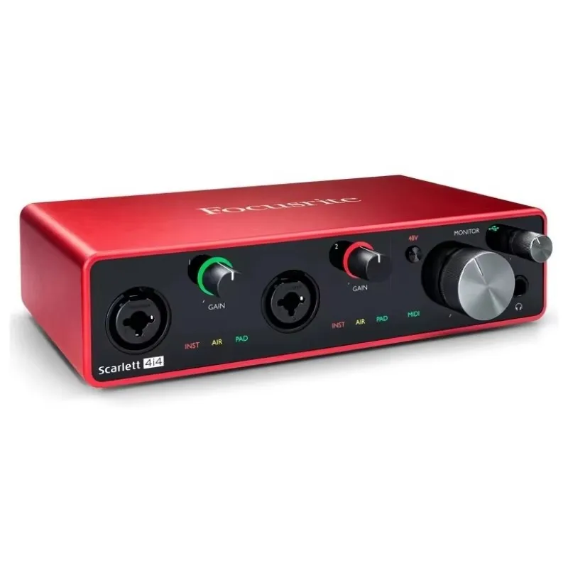 Focusrite-scarlett 4i4 (第3世代),4入力および4出力,usbオーディオ