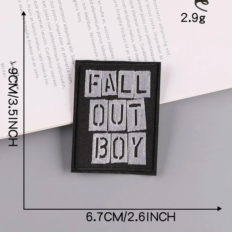Rock N Roll Music Embroidered Iron-On Patch