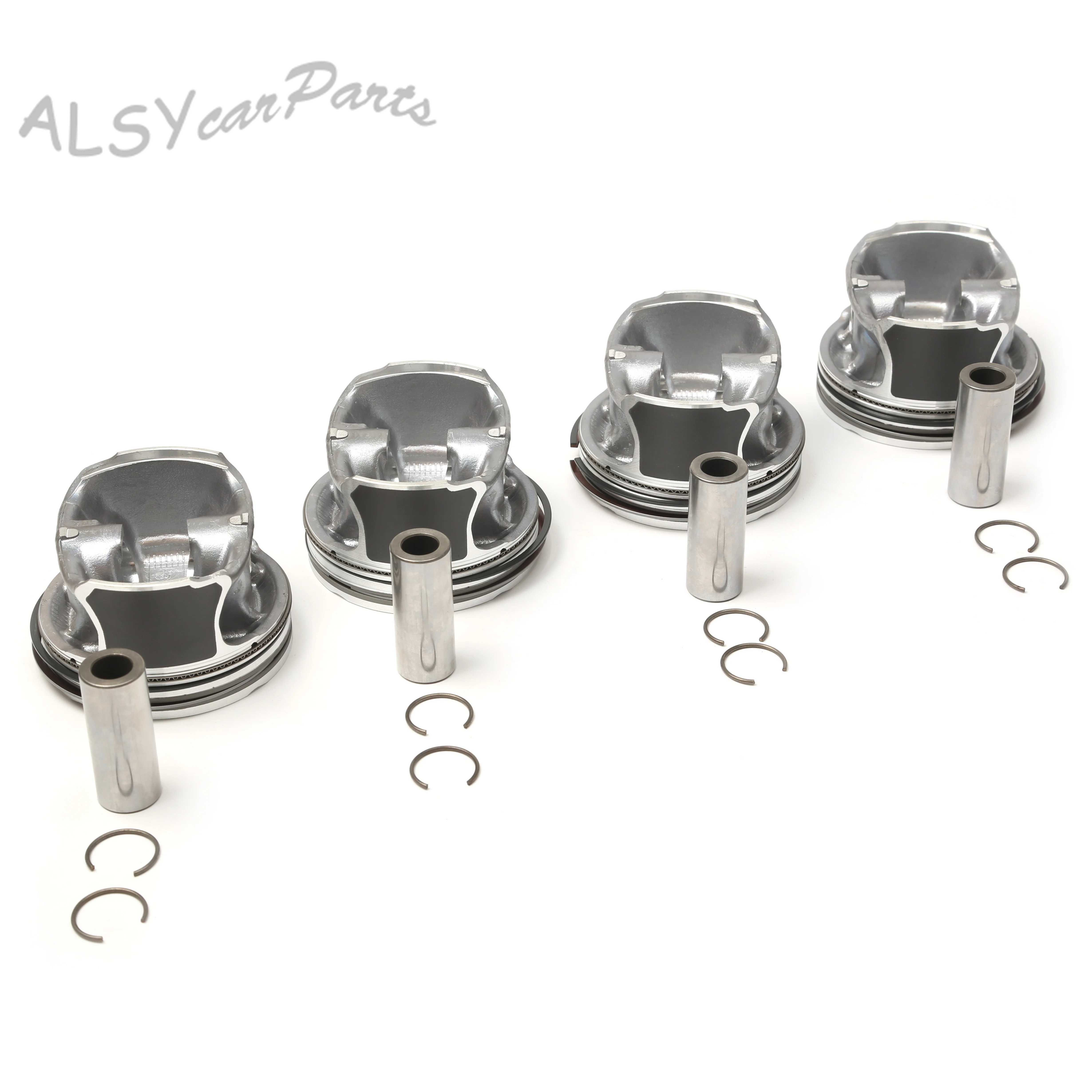 Car Oversized 0.5MM New Pistons Assembly Set A2740301617 For  