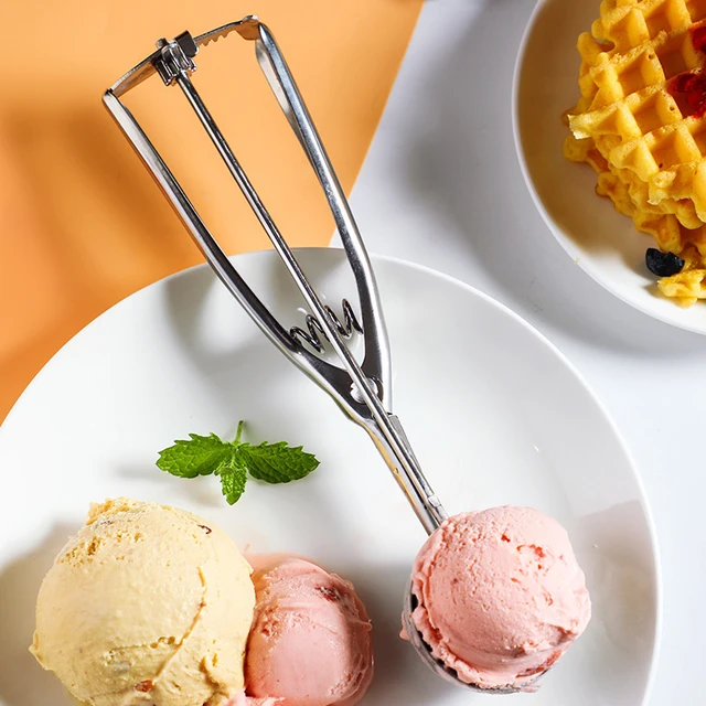 Cookie Scoop For Baking Set Of 3, Ice Cream Scoop Stainless Steel, Cookie  Dough Scoop, Cupcake Scoop, Meatball Scoop - AliExpress