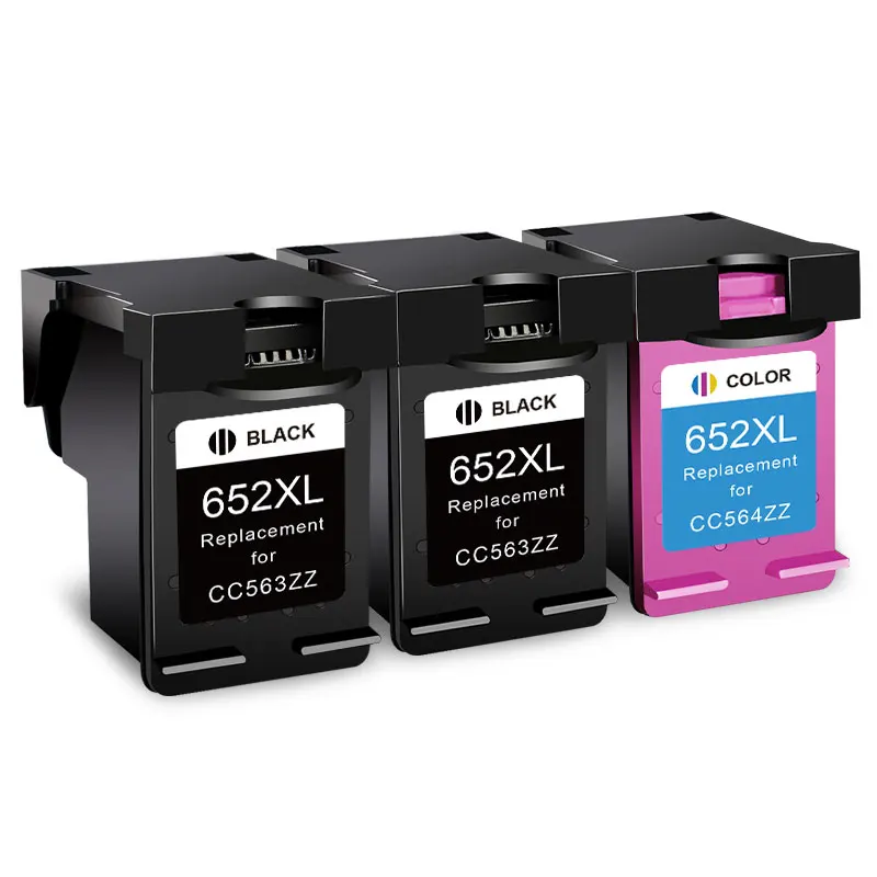 Ink Cartridge Replacement CRTBOTW 652XL For HP 652 HP652 XL Compatible Deskjet 1115 1118 2135 2136 3635 3636 3835 4535 Printer