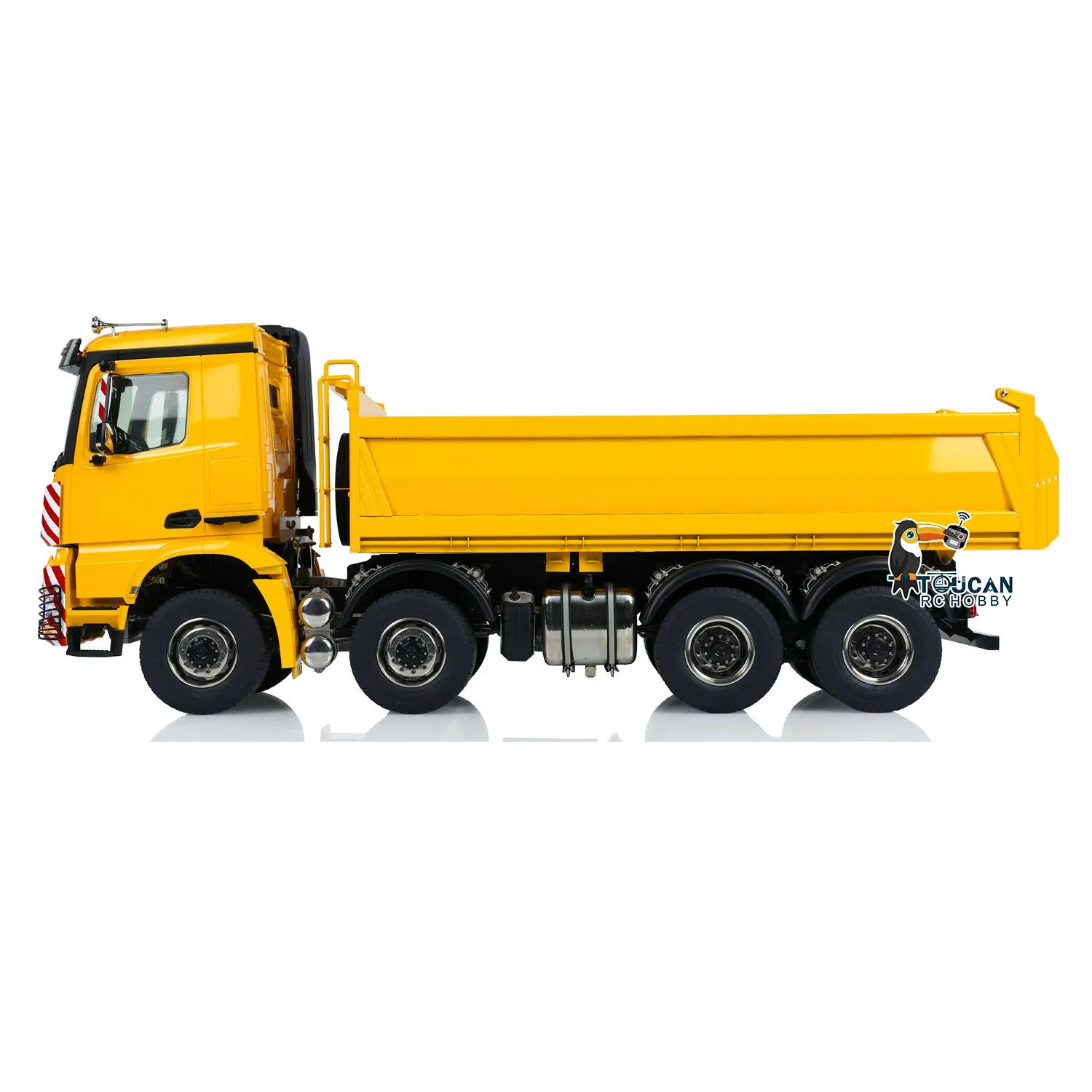 In Stock 8x8 Hydraulic RC Dump Truck 1/14 Metal Remote Control Tipper Dumper With Sould Light System 3-speed Transmission Model 3