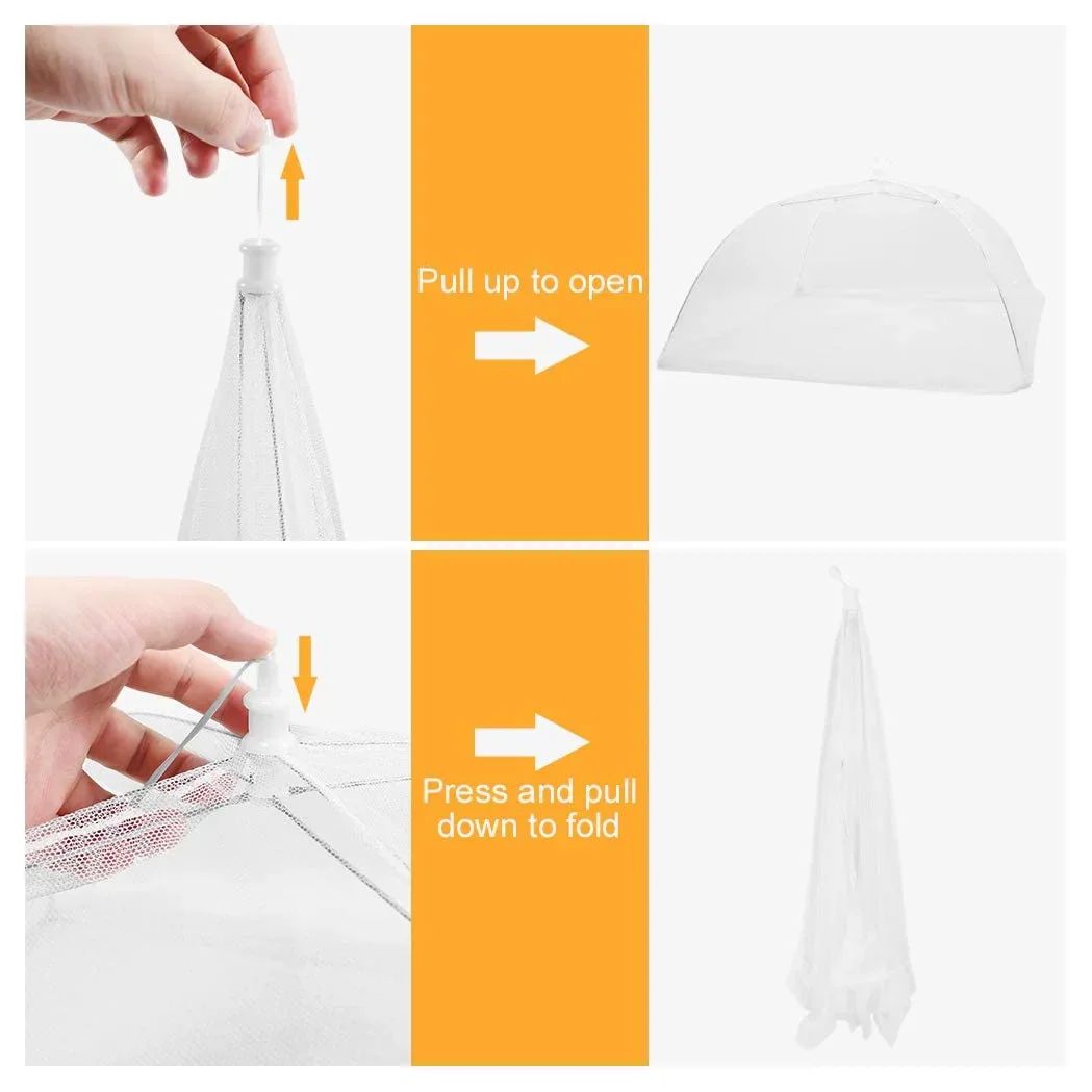 Description Picture 4 of itemFoldable Food Mesh Cover Fly Anti Mosquito Pop-Up Food Cover Umbrella Meal Vegetable Fruit Breathable Cover Kitchen Accessories.