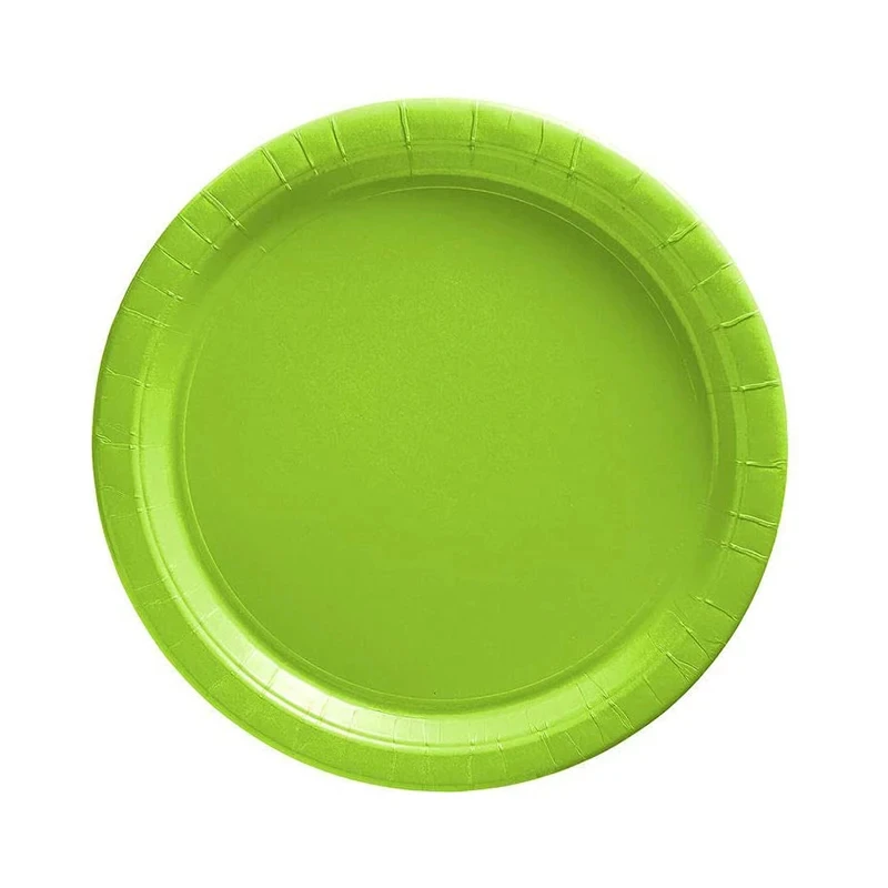 Green Solid Color Party Set Plastic Plate Cup Tablecloth Birthday Party Easter Day Baby Decoration Dinniware Party Supplies