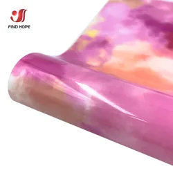 Camo Cloud Flower Pattern Heat Transfer Vinyl Film for DIY Textile and Bag Decoration (Pink Clouds)