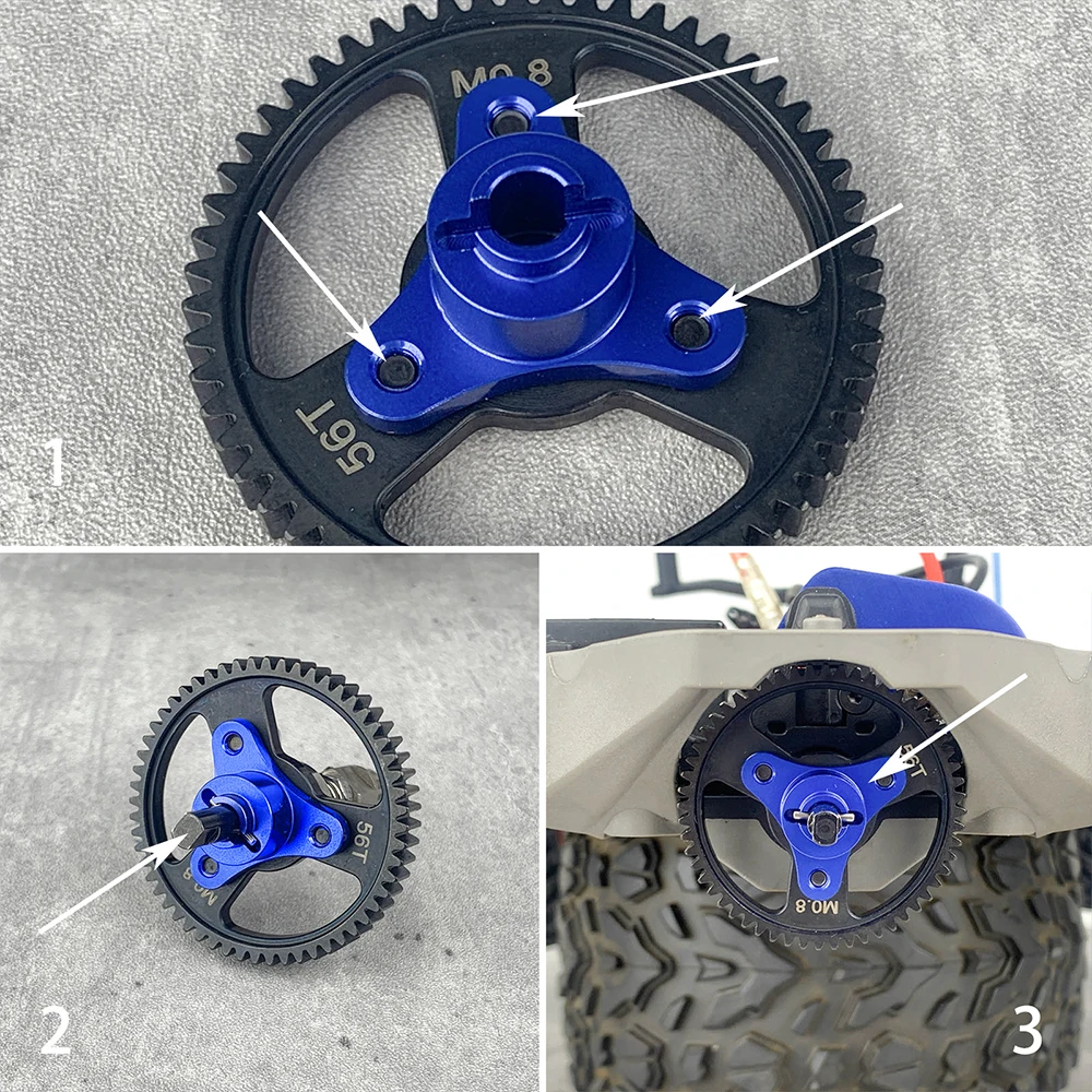 Éliminateur d'embrayage pantoufle en alliage d'aluminium pour Traxxas 1/10 RC