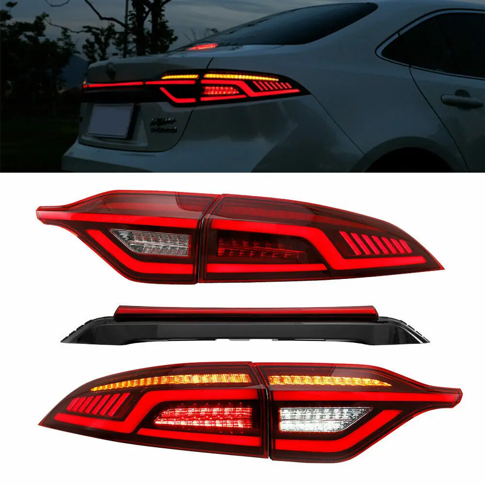 LED Tail Lights & Tailgate Light For Toyota Corolla 2020 2021 2022 2023 2024 Start Up Animation DRL Sequential Indicator Rear L