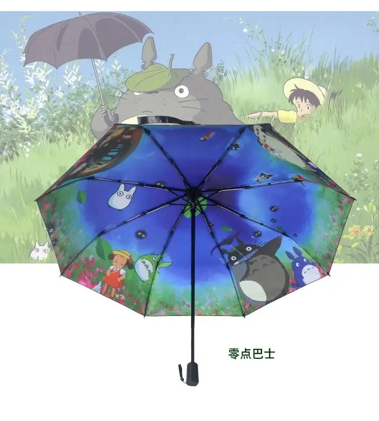 Cartoon Manual Umbrella Sun Rain Umbrella Anime Cute Daily Folding Umbrella 6