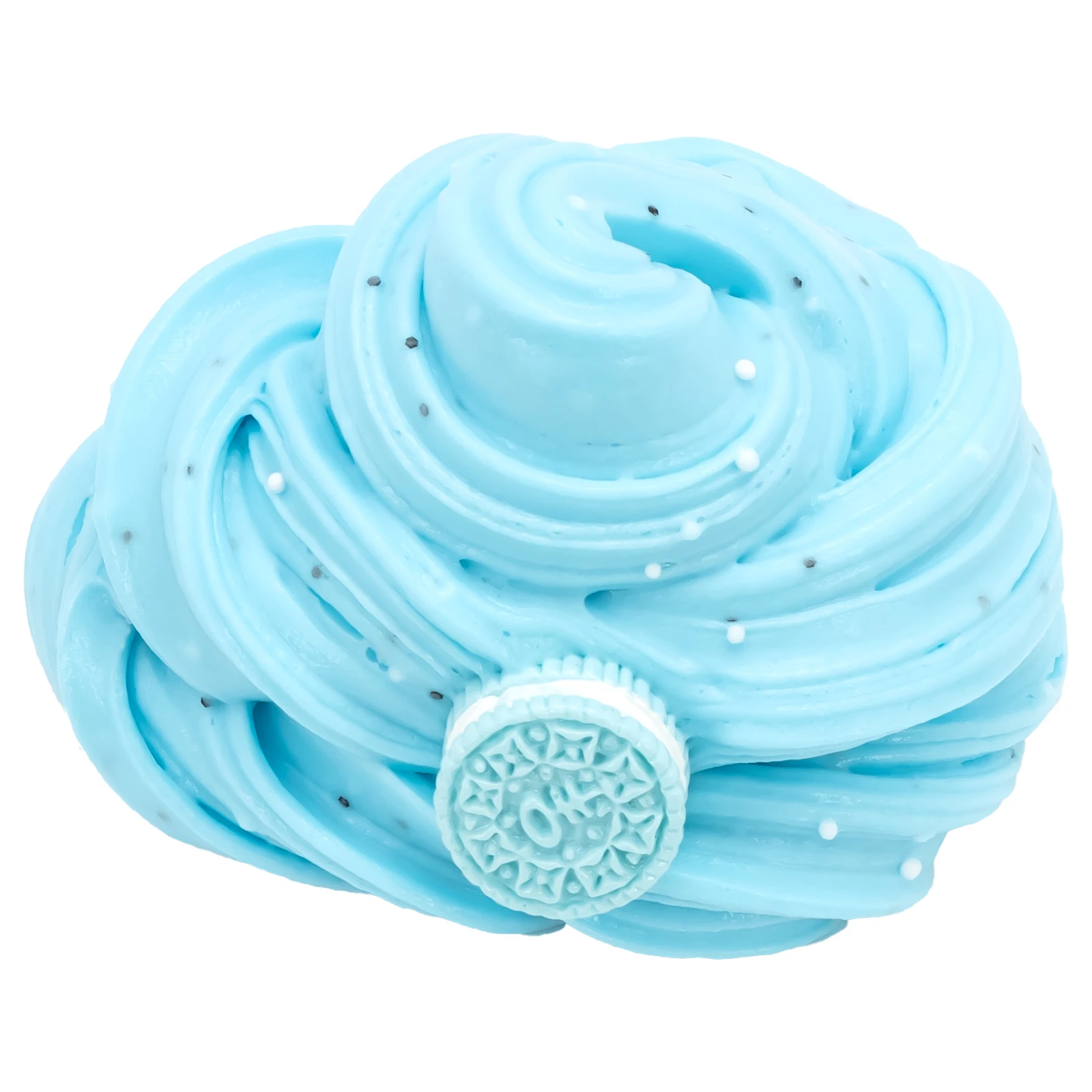 70ml Scented Cookies Butter Slime Kit - Blue Pink Charms Slime Soft Fluffy Putty DIY Sludge Christmas Birthday Gift Toys 6
