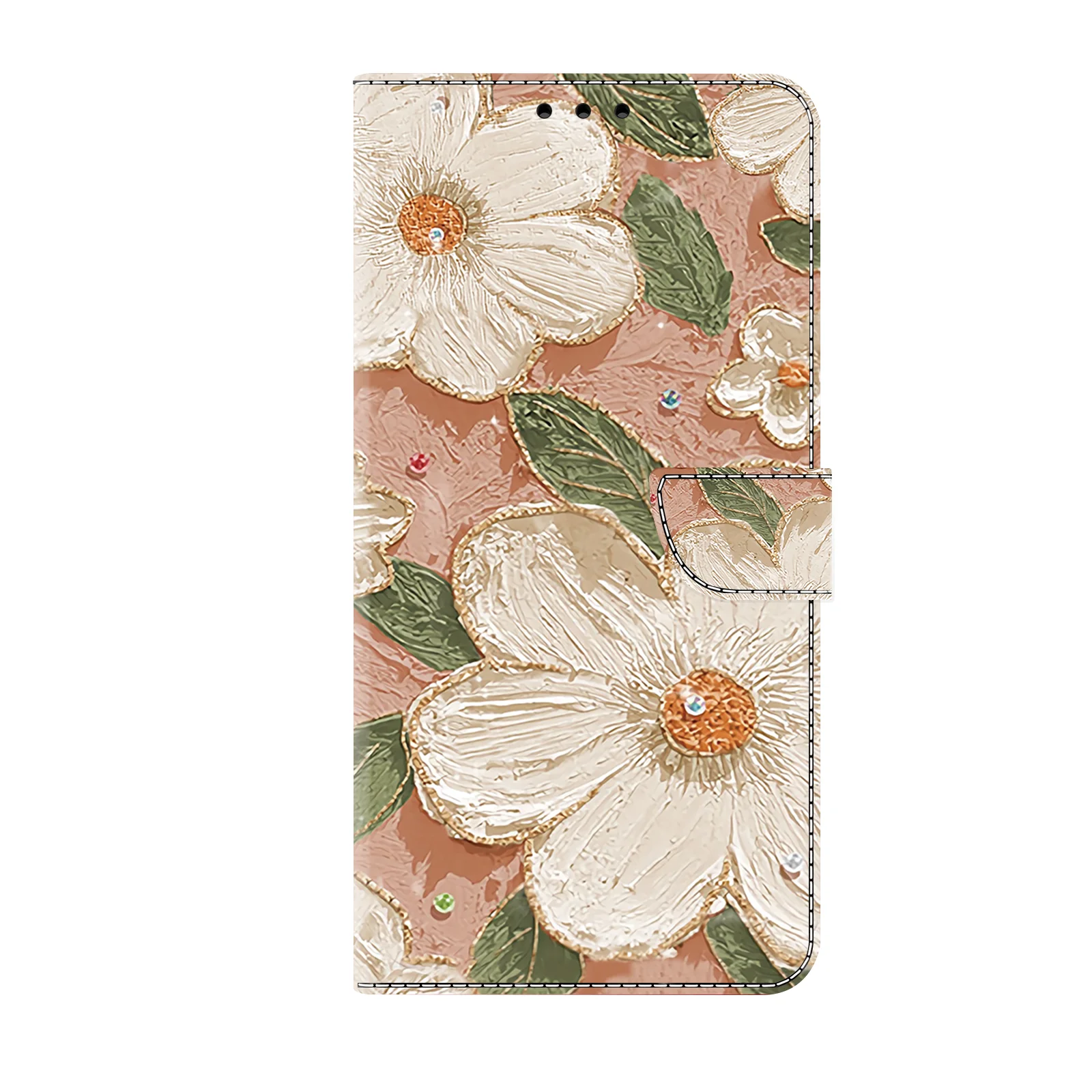 Luxurious 3D Magnetic Flip Leather Wallet Phone Case