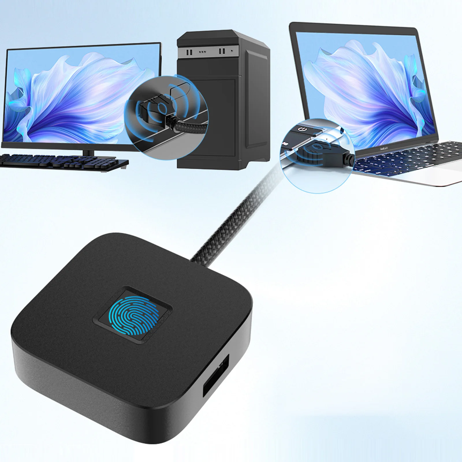 Windows용 USB 지문 판독기 및 허브 Windows Hello 지문 판독기 Windows 11/10용 생체 인식 지문 로그인 판독기