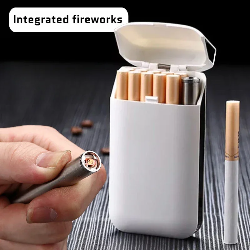 Description Picture 3 of itemWindproof Mute Newest Cigar Ignifiers Slim Pack of 20 Cigarettes Cases Lighter Portable Cigarette Lighters & Smoking Accessories