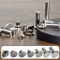 Chicago Screw Leather Rivets Assorted Screw Rivets M5 Chicago Binding Screws for Decorating PU Craft Belts(110PCS)A 2