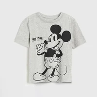 1-7Years Disney Summer Mickey Short Sleeve Tee Children Cotton Cartoon Top Toddler Boys Girl Clothing 3