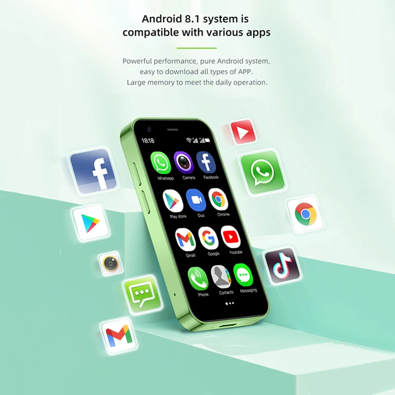 SOYES S26 Ultra-thin Smartphone 2GB RAM 16GB ROM Android8.1 Dual SIM Standby 1000mAh 3G Network Compact Mobile Phone - Image 5