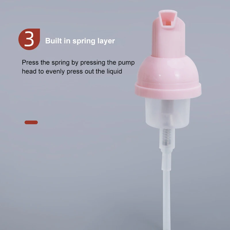 50ml Plastic Foam Pump Bottle Refillable Empty Cosmetic Container Cleanser Soap Shampoo Foaming Bottles Makeup Travel Bottle