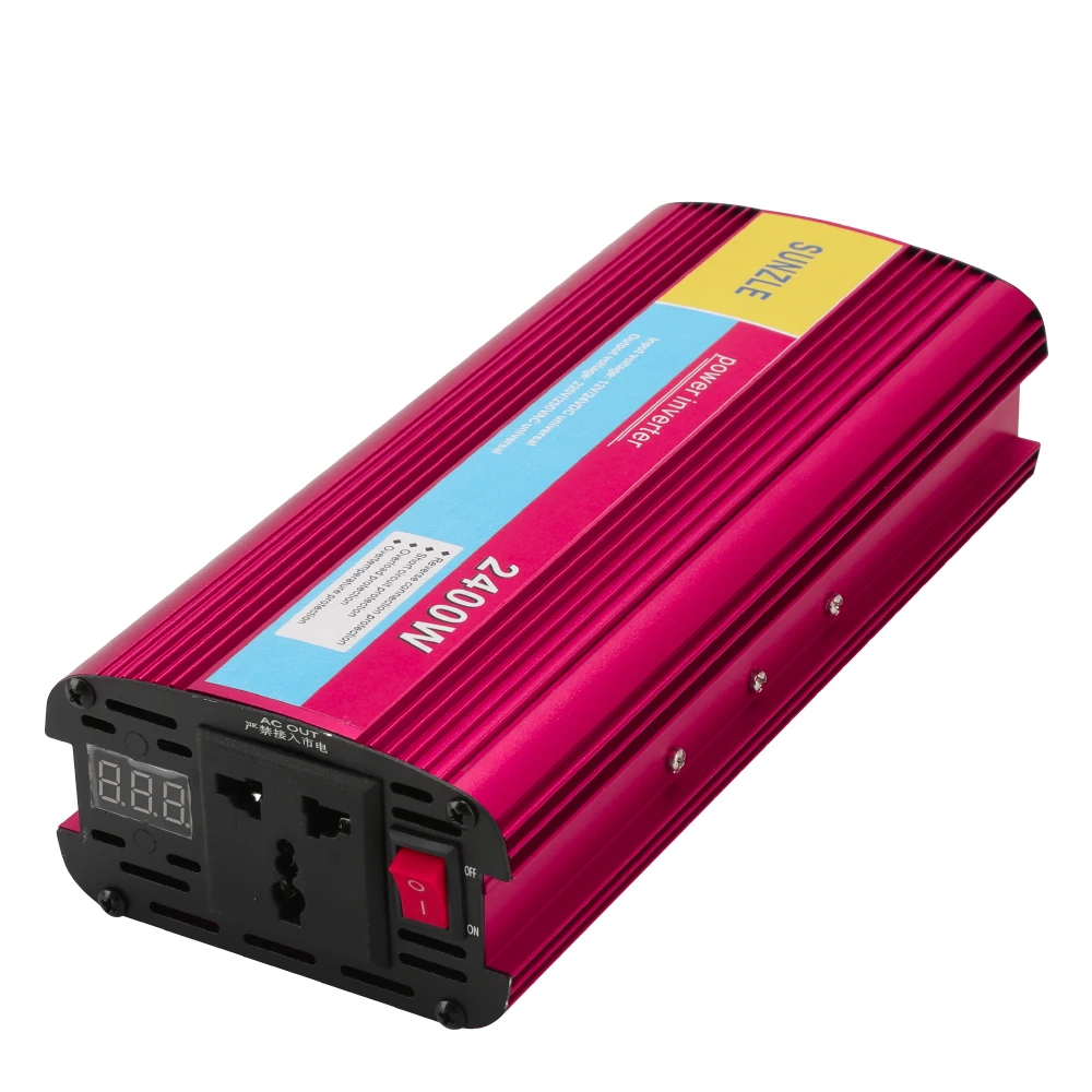 2024 Inverter A Onda Sinusoidale Modificata 24V 230V Inverter A Energia Solare 12V 230V Sustain Power 1200W 12V 24V Universale Con Display Di Guasto