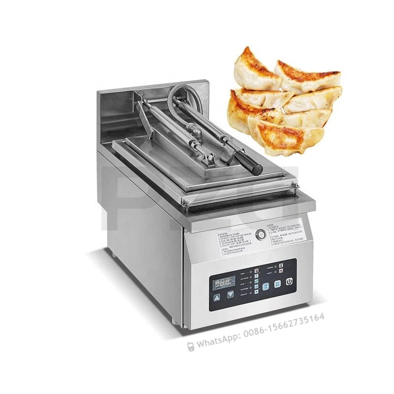 

Commercial Electric Automatic Single Pan Japanese Dumpling Gyoza Grill Machine Dumpling Frying Fryer Baking Machine