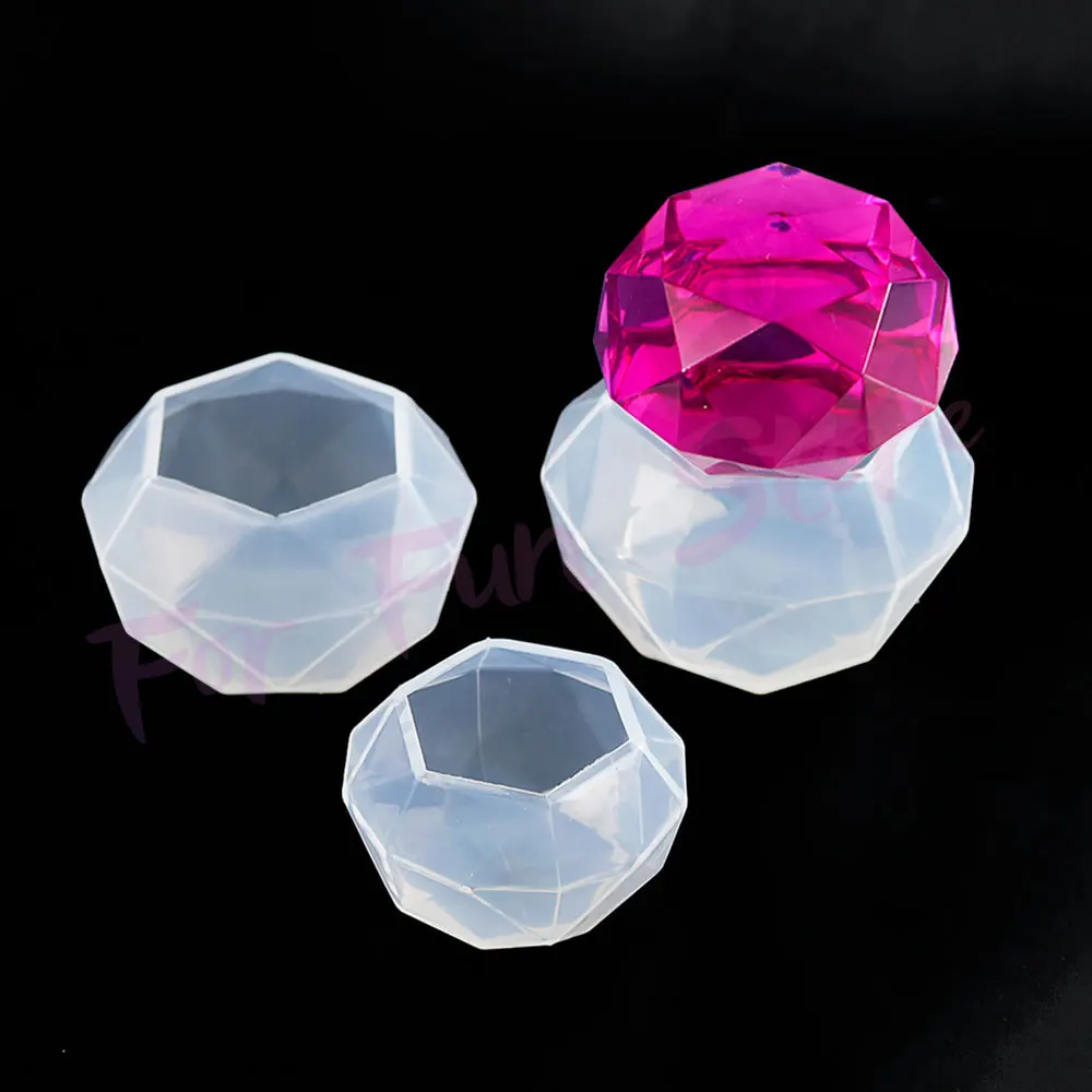 For Fun DIY Diamond Silicone Molds Flower Silicone Mould Jewelry Necklace Pendants Crystal Drop Glue Resin Mold Handmade Crafts Desktop Ornament