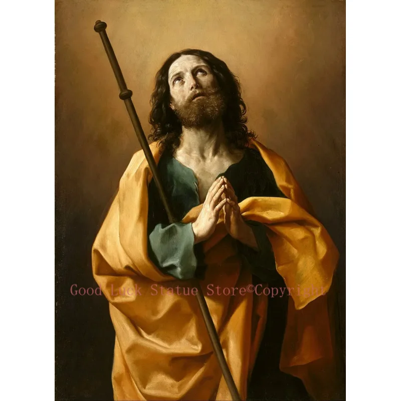 

Good painting- Spain Santiago Christianity Catholic Saint James the Greater PRINT art painting ON CANVAS --FREE SHIPPING