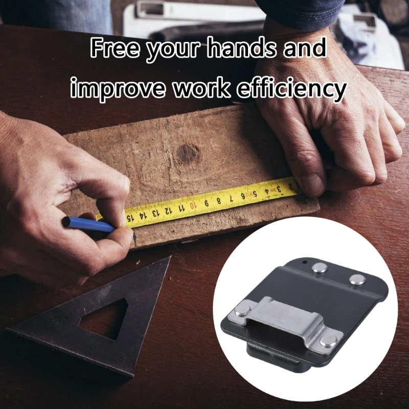 Lightweight Clip On Tape Measure Holder Organizers Clips For Convenience &HandsFree Use In Professional Environment