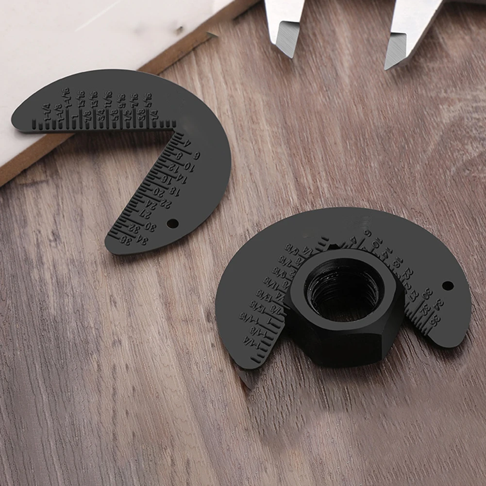 

1pc G1/8 To G1-3/8 Screw Bolt Nut Thread Measure Gauge Size Check Standard Metric M1 To M24 Plastic Portable Keyhole Design Tool
