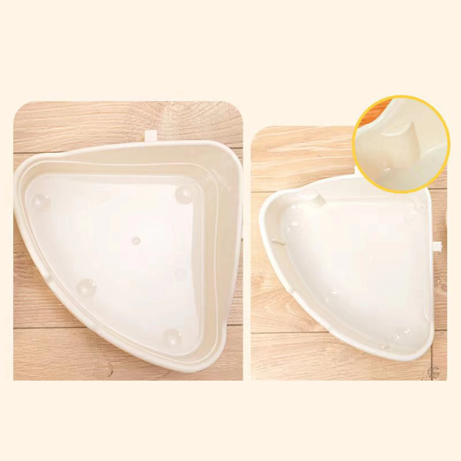 Vasino Per Conigli E Animali Domestici - Design Triangolare, Giallo, Staccabile E Facile Da Pulire - Foto 13